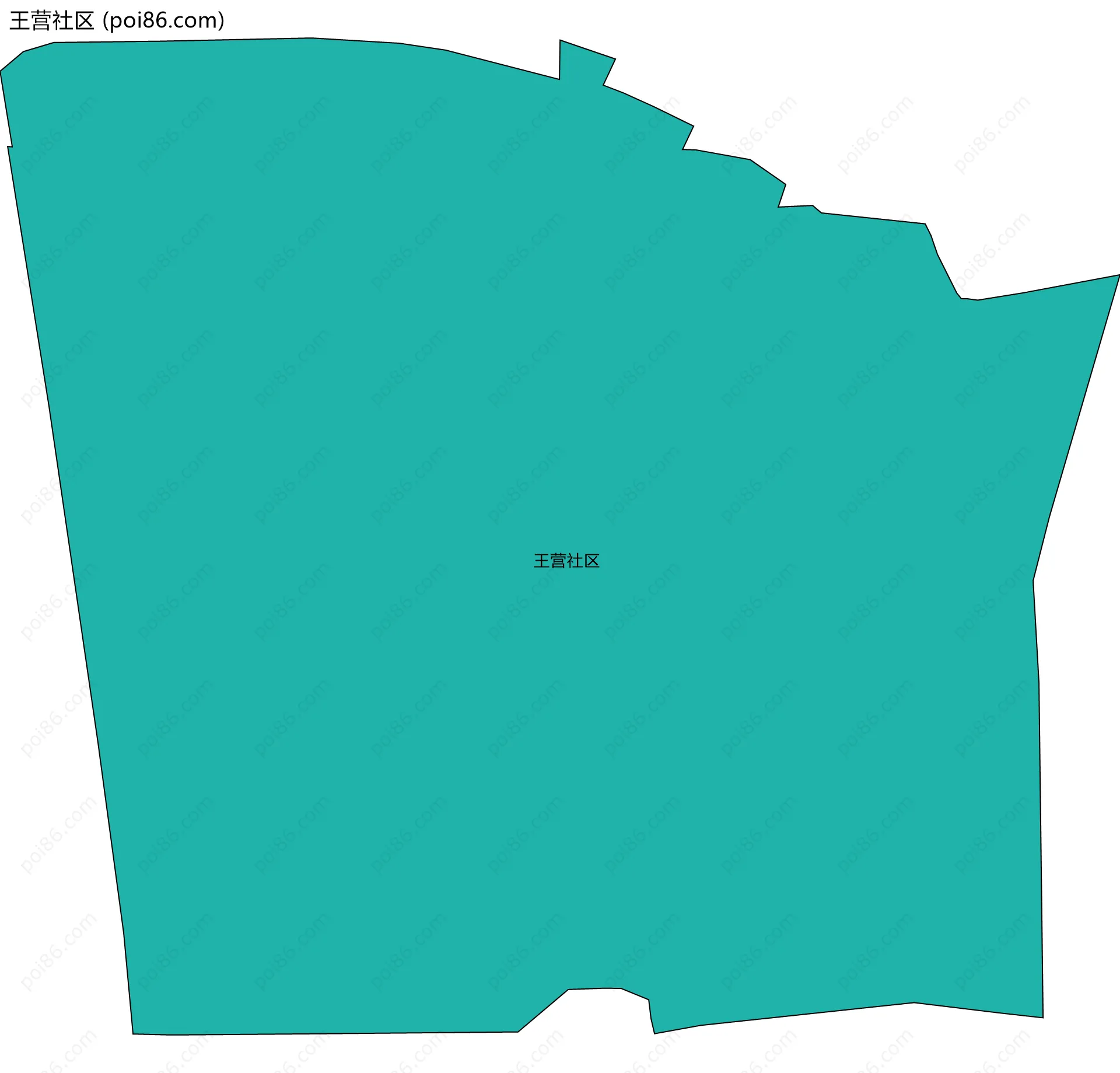 王营社区边界地图
