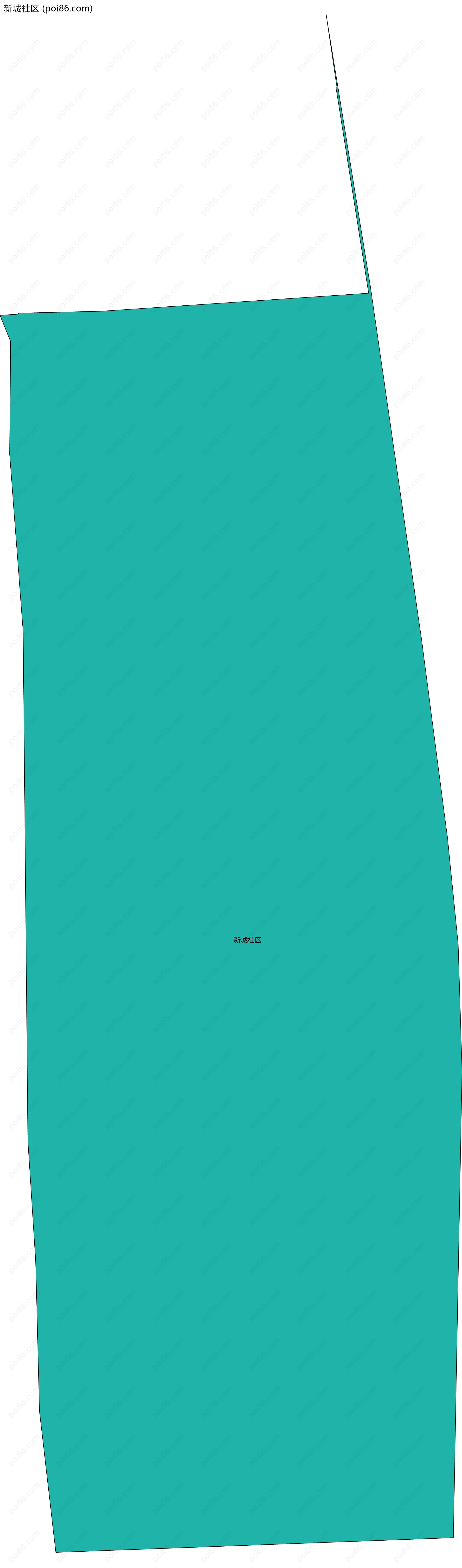 新城社区边界地图