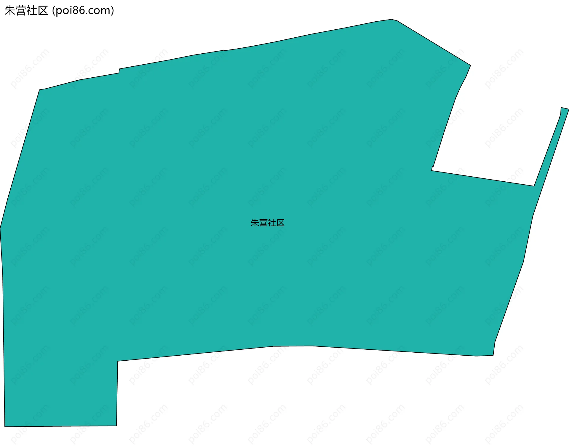 朱营社区边界地图
