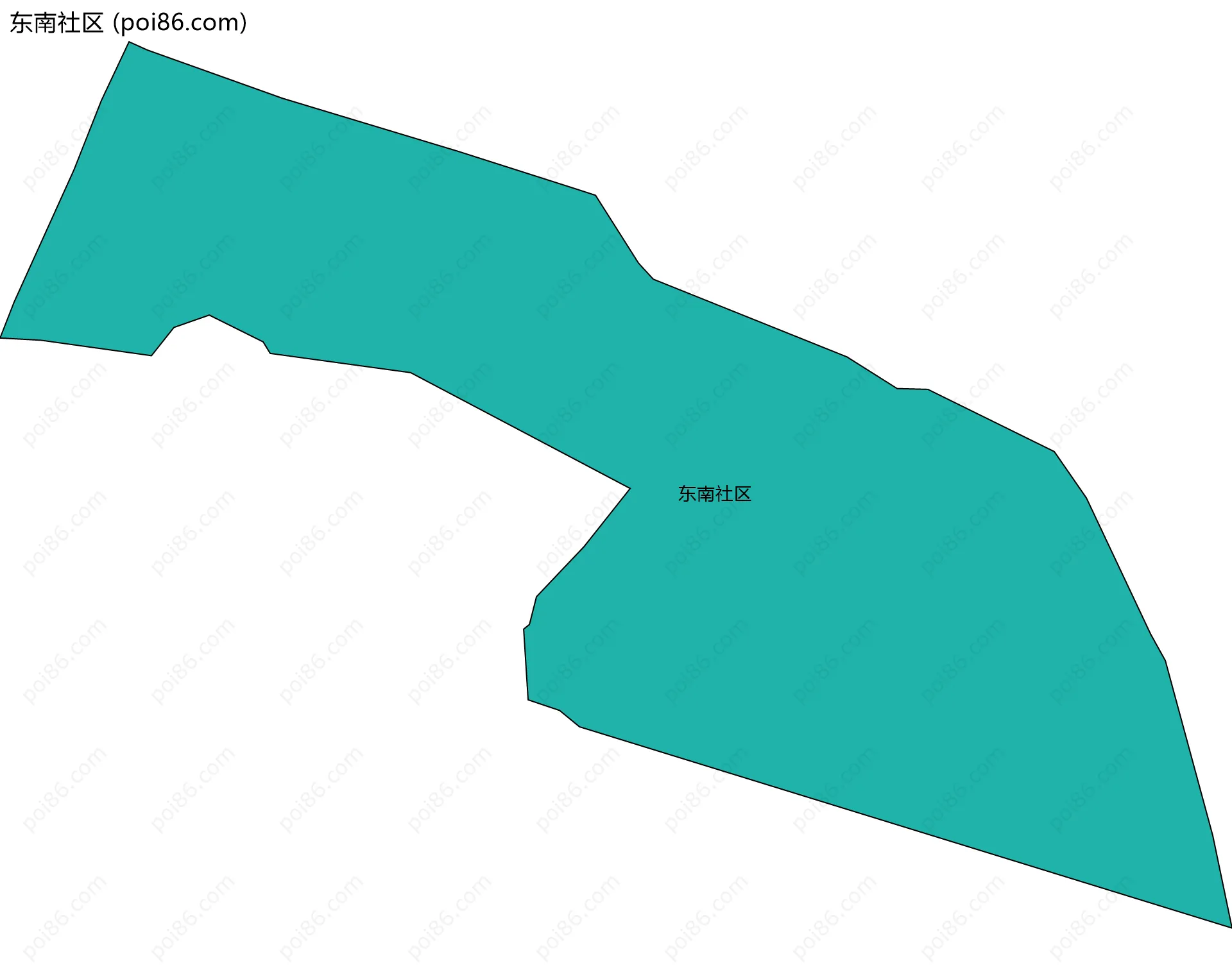 东南社区边界地图