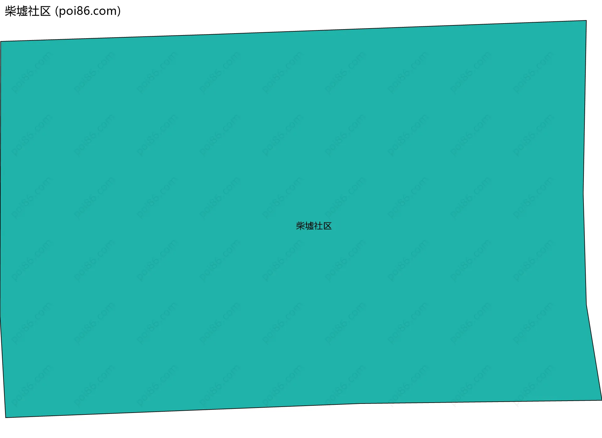 柴墟社区边界地图