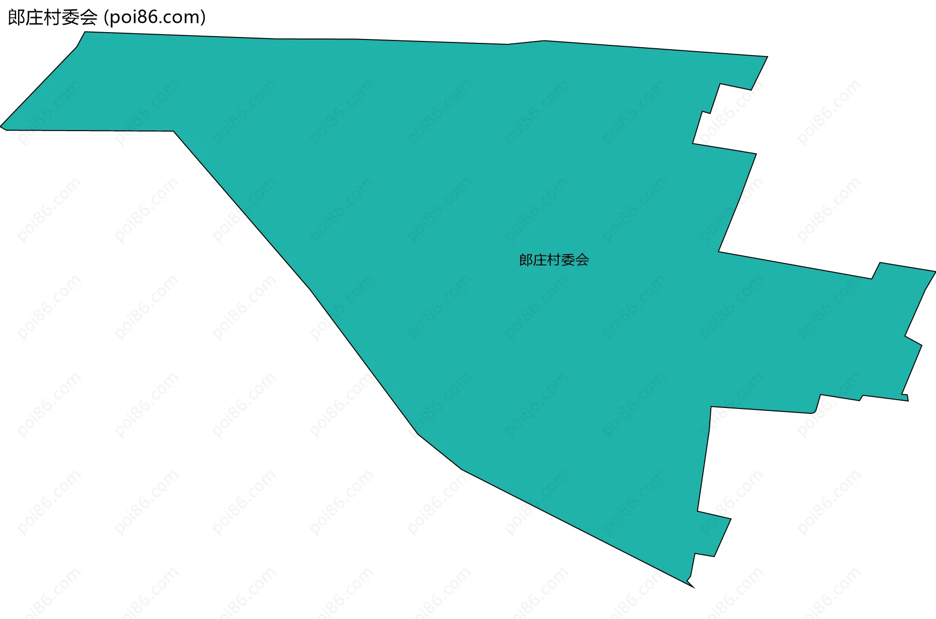 郎庄村委会边界地图