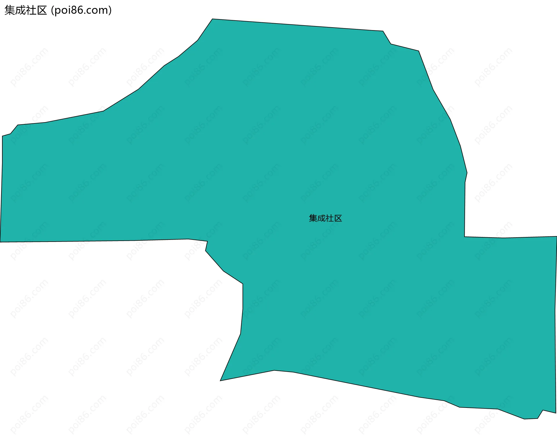集成社区边界地图