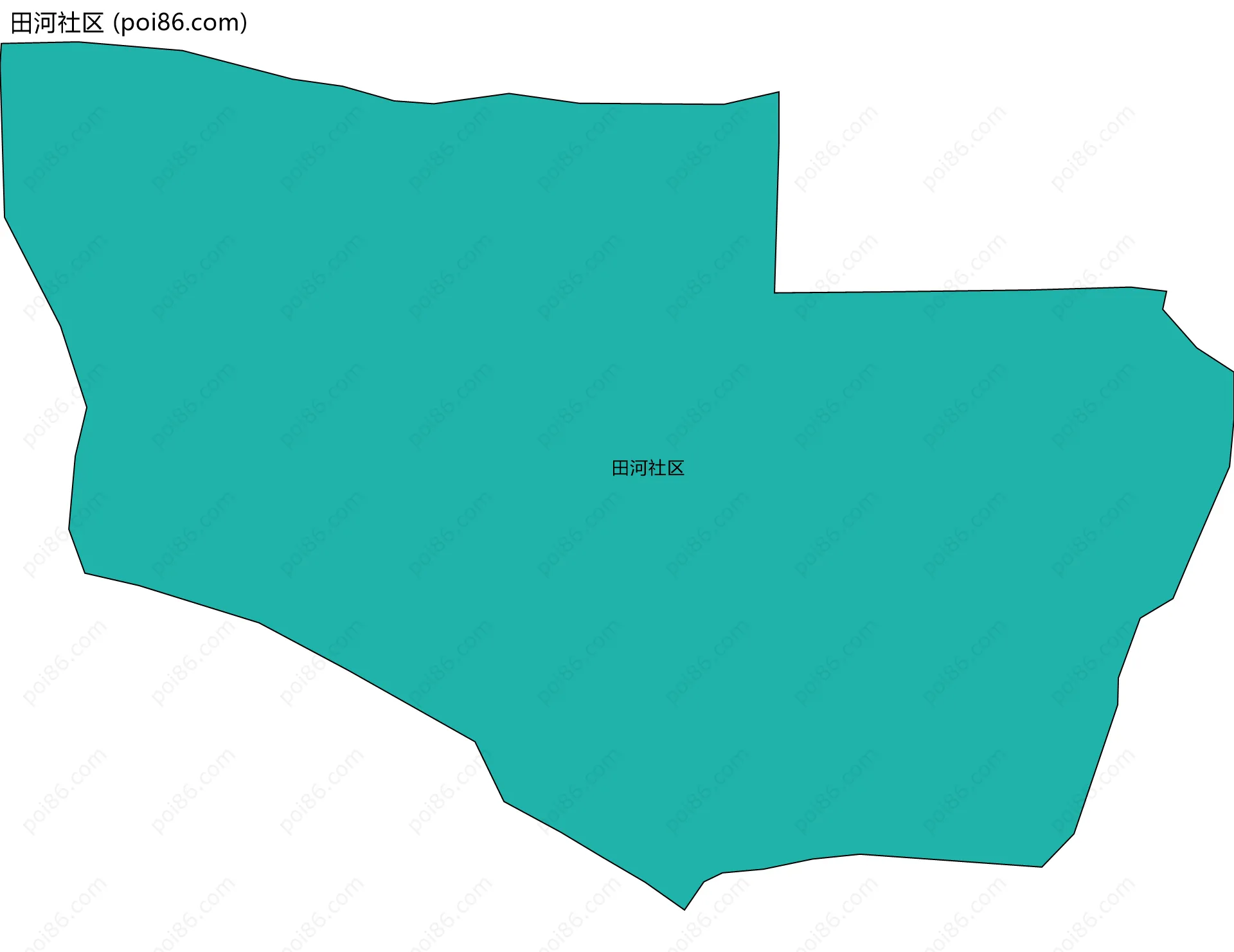 田河社区边界地图