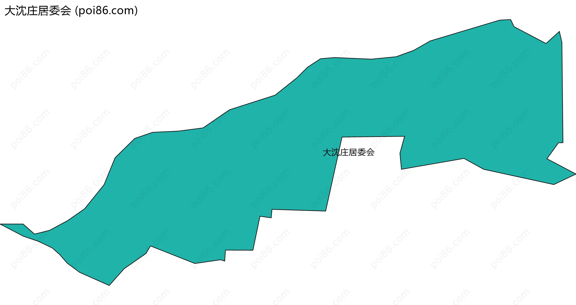 大沈庄居委会边界地图