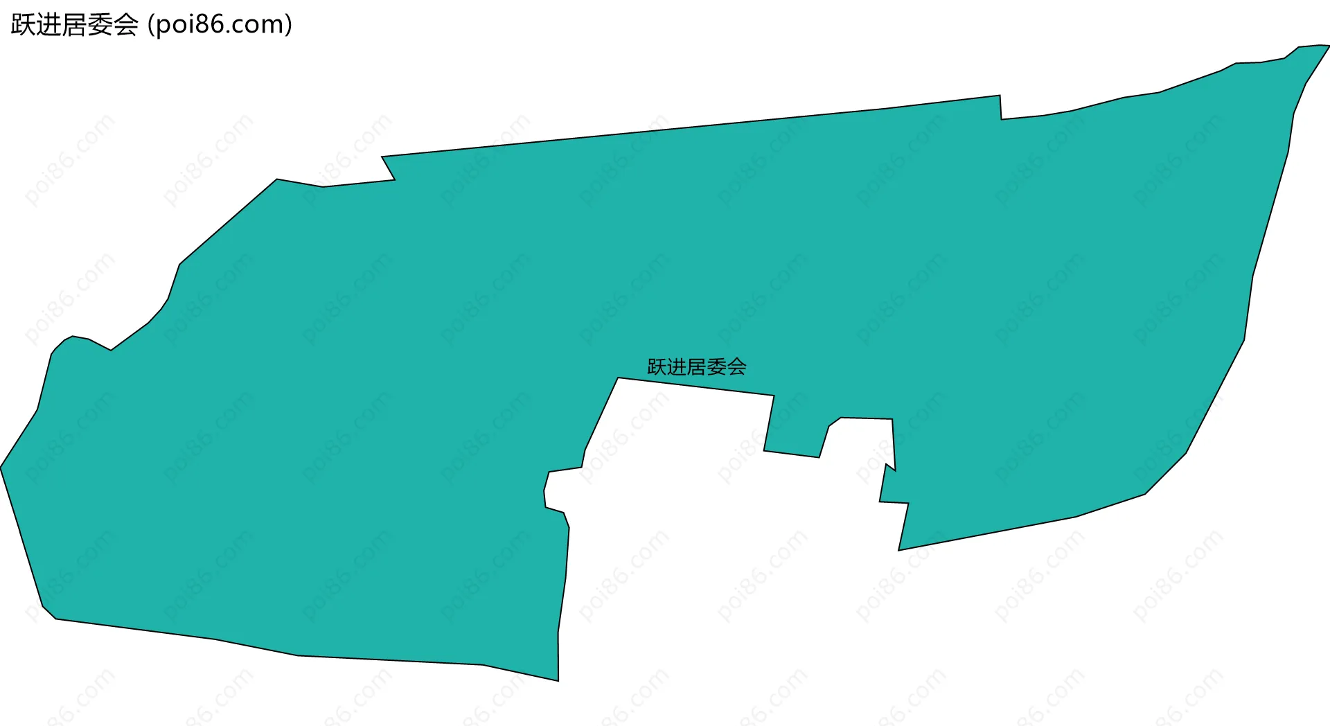 跃进居委会边界地图