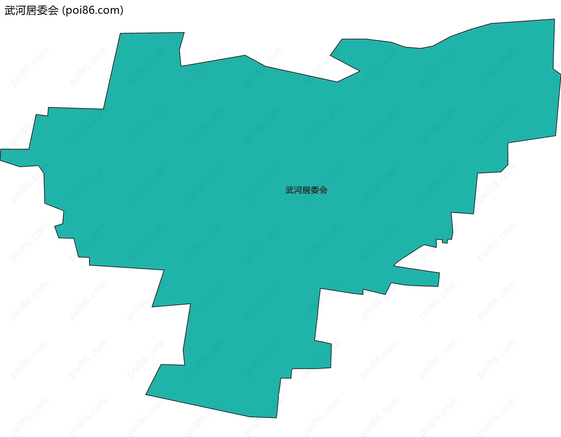 武河居委会边界地图