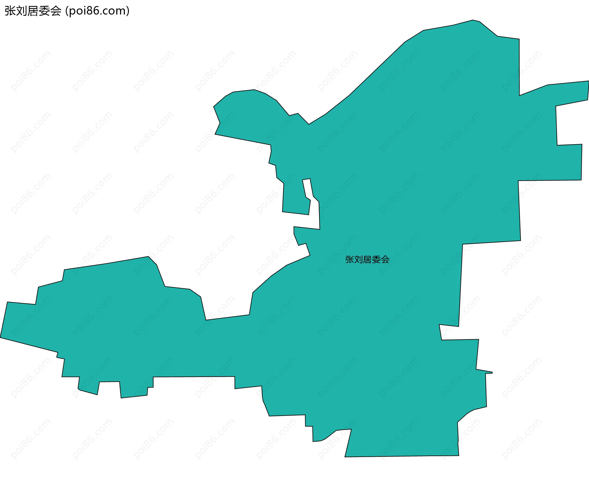 张刘居委会边界地图