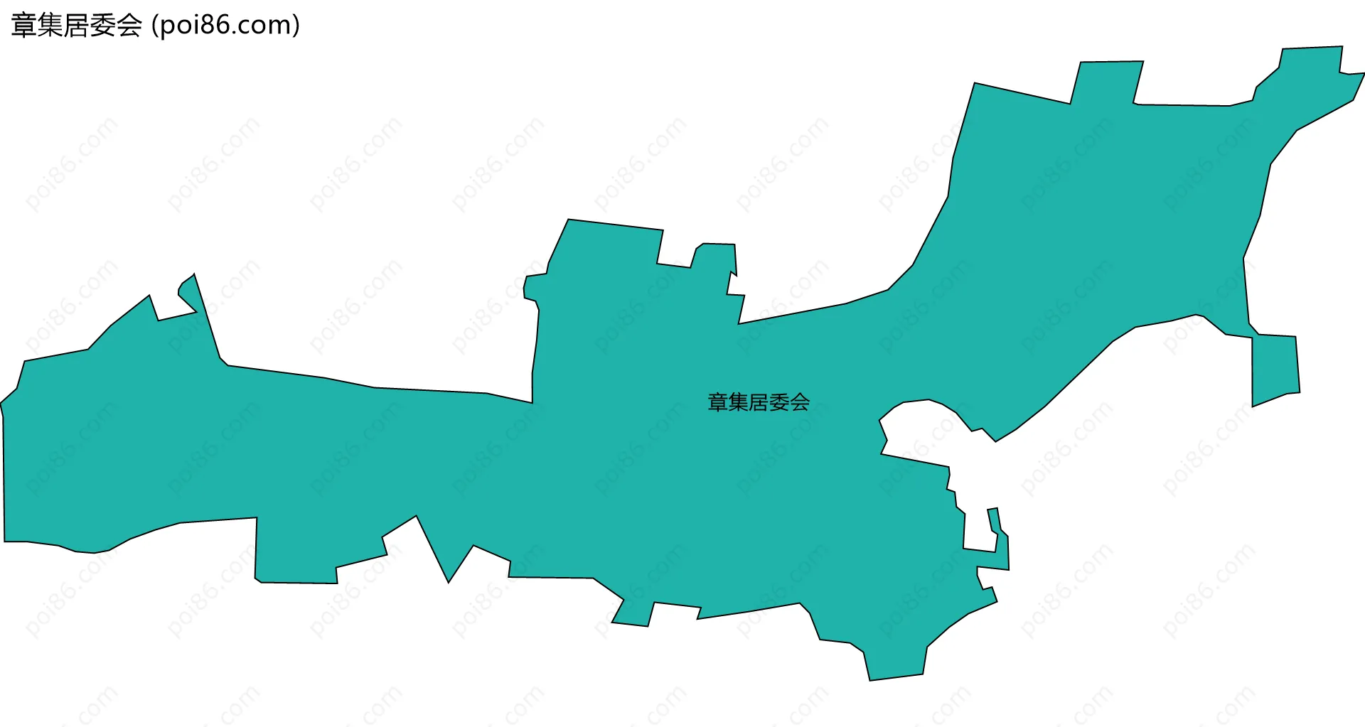 章集居委会边界地图