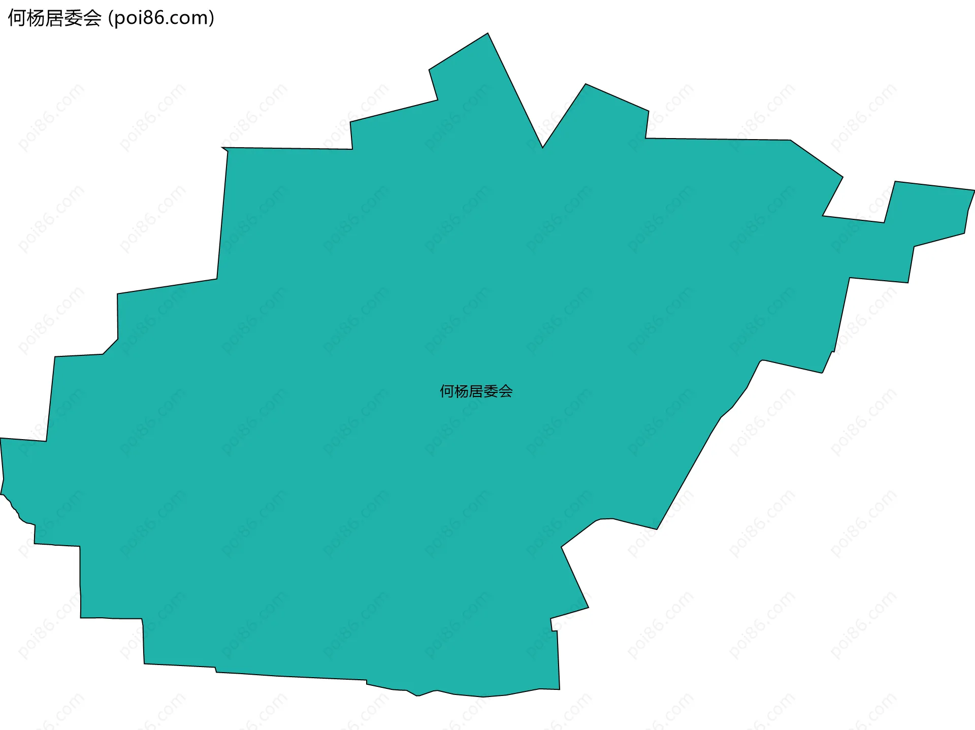 何杨居委会边界地图