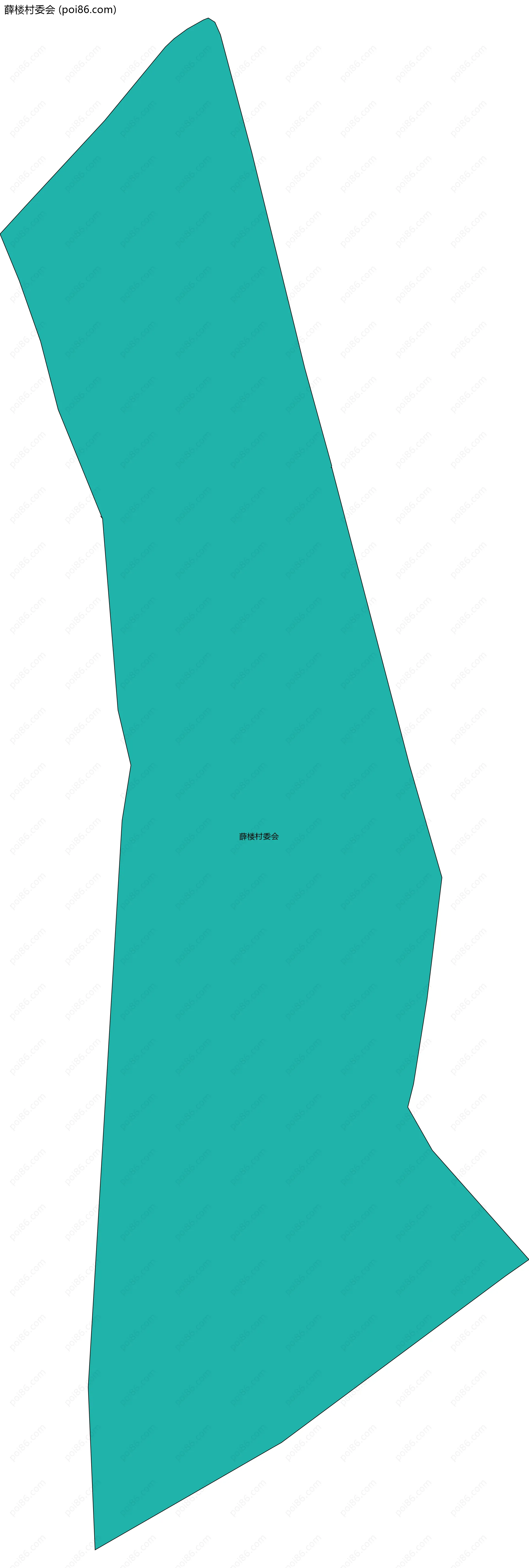 薛楼村委会边界地图