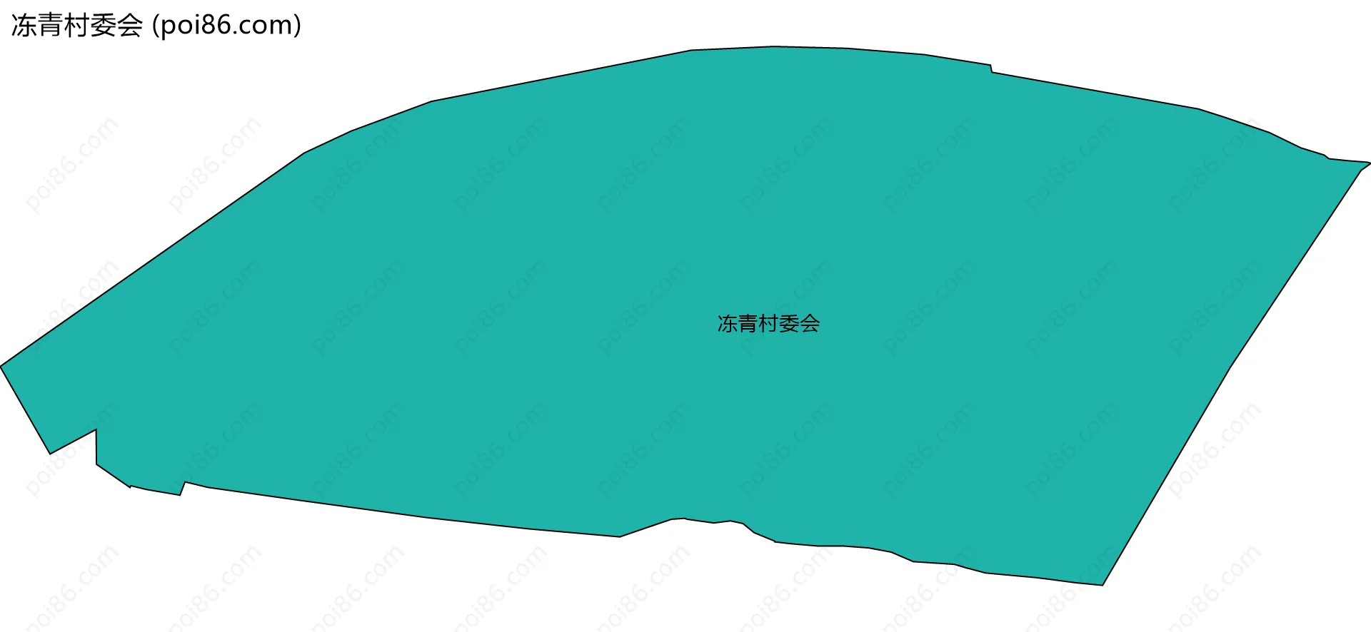 冻青村委会边界地图