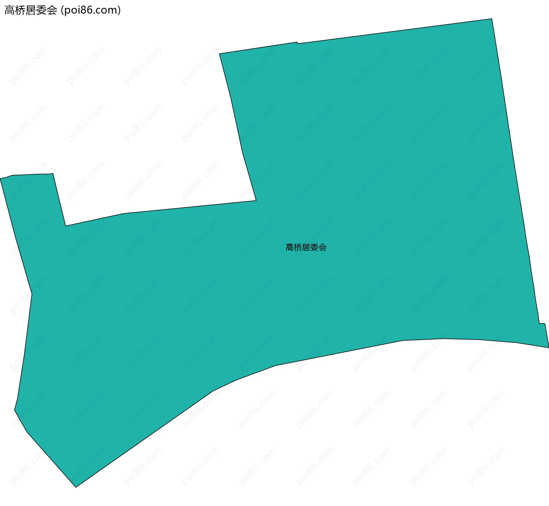 高桥居委会边界地图