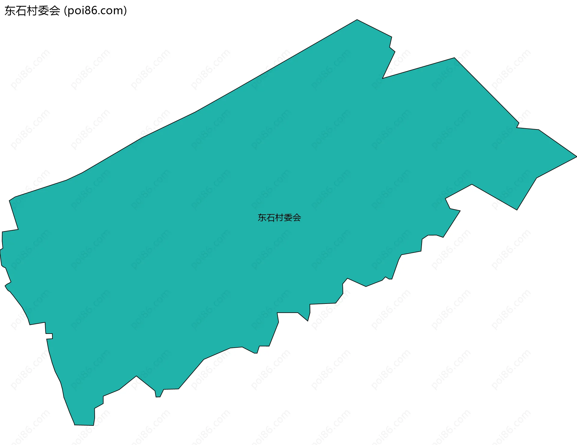 东石村委会边界地图