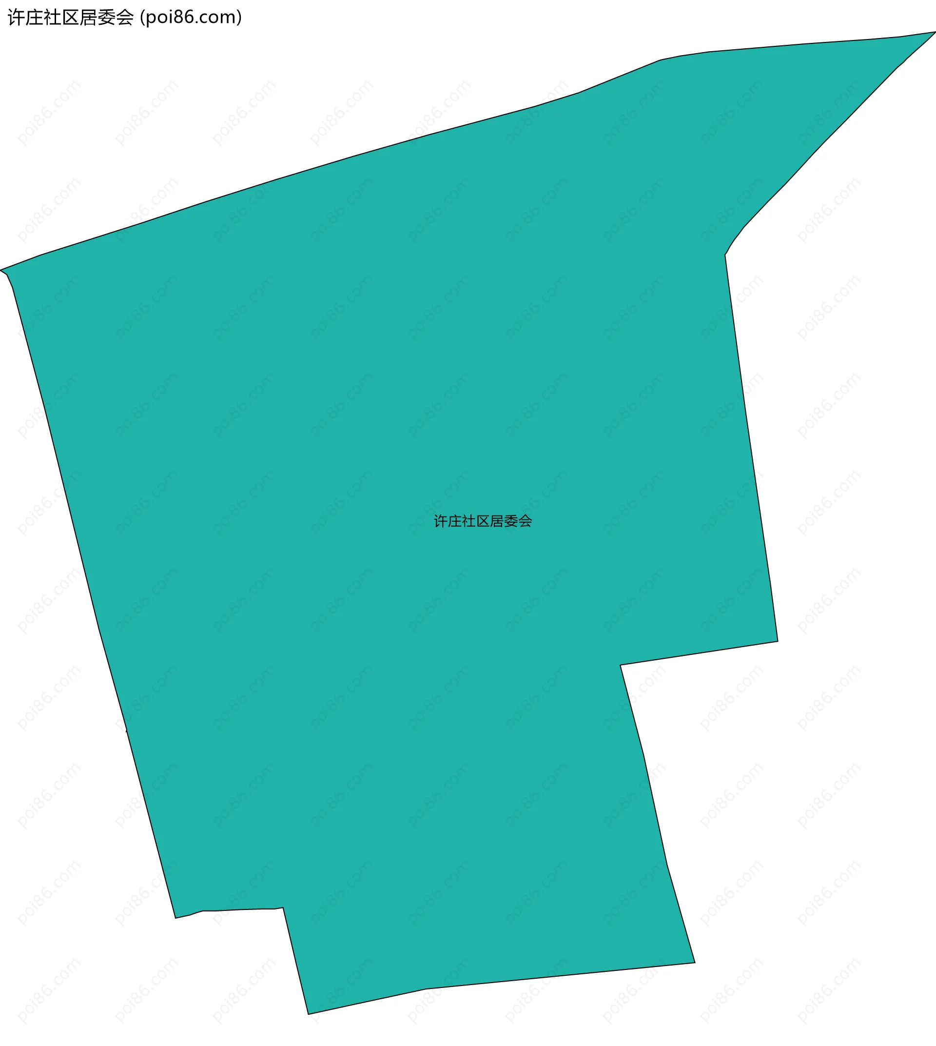 许庄社区居委会边界地图