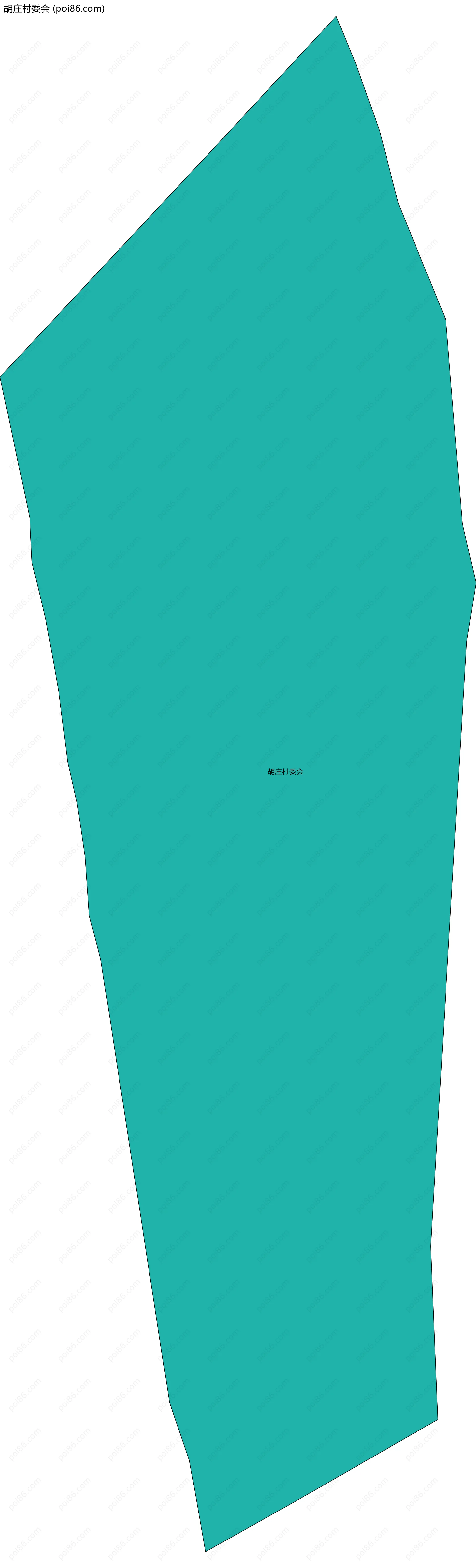 胡庄村委会边界地图