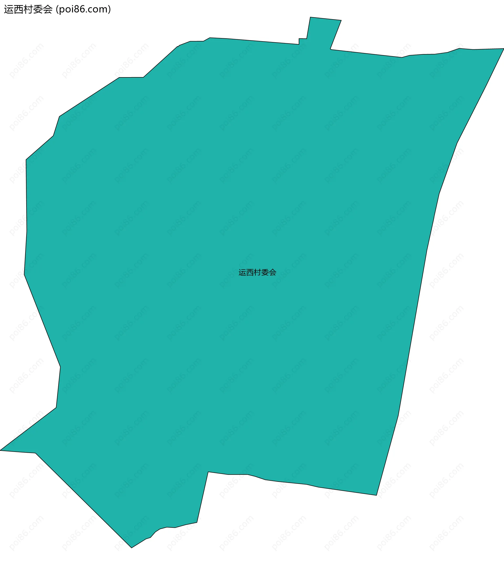 运西村委会边界地图