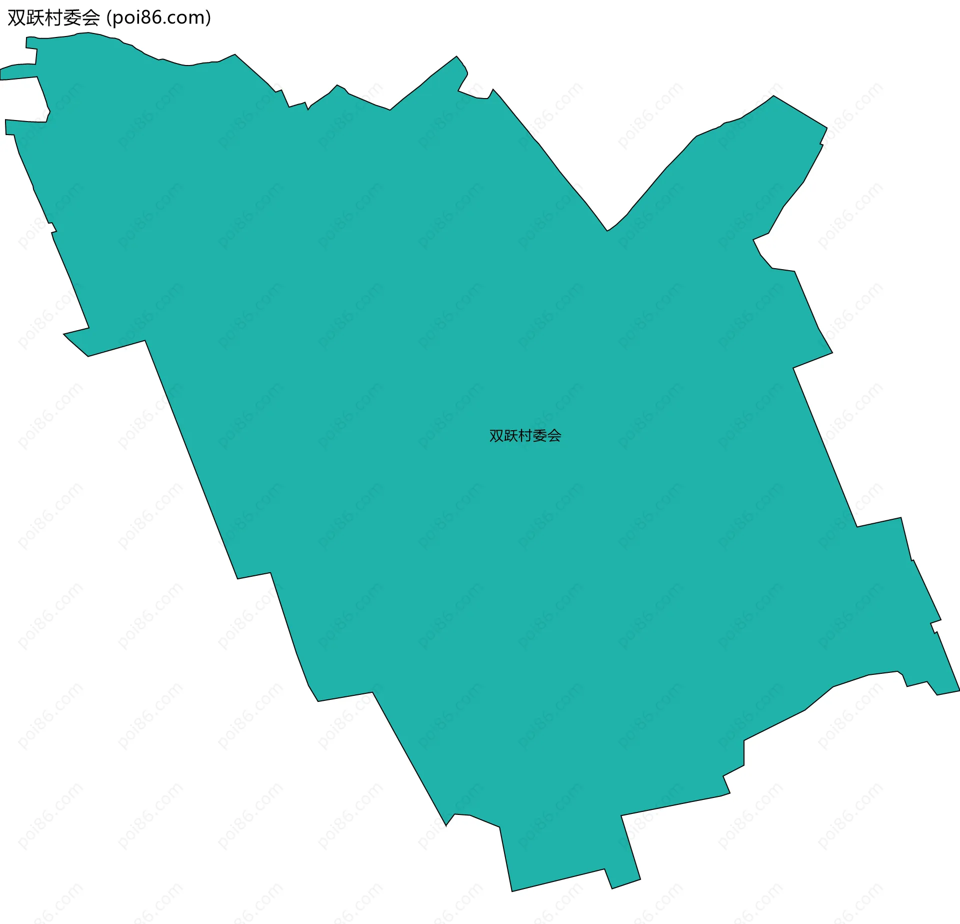 双跃村委会边界地图