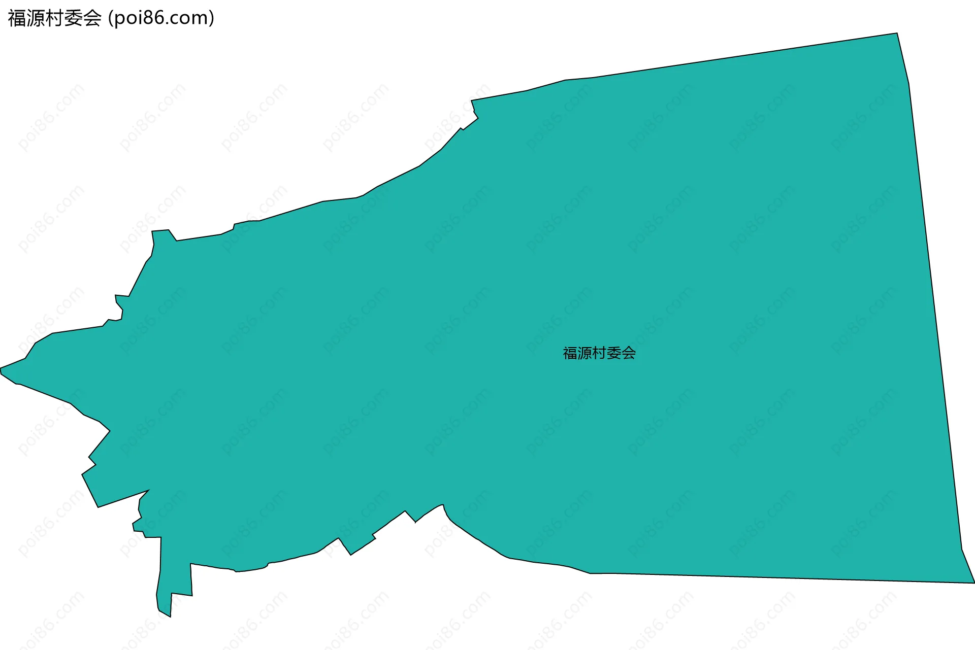 福源村委会边界地图