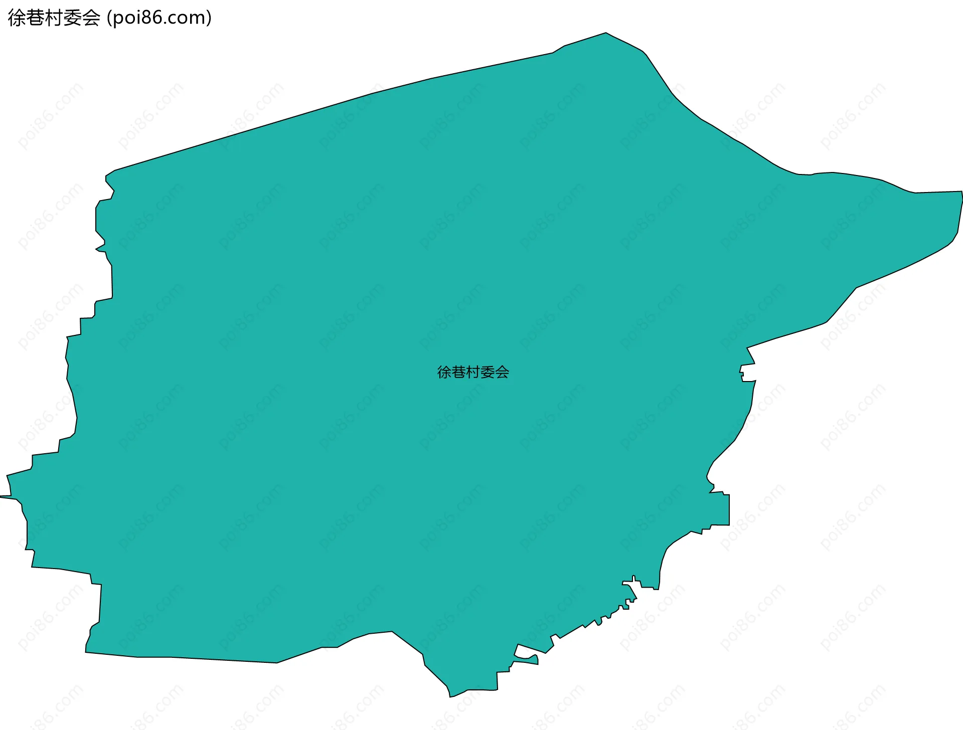 徐巷村委会边界地图