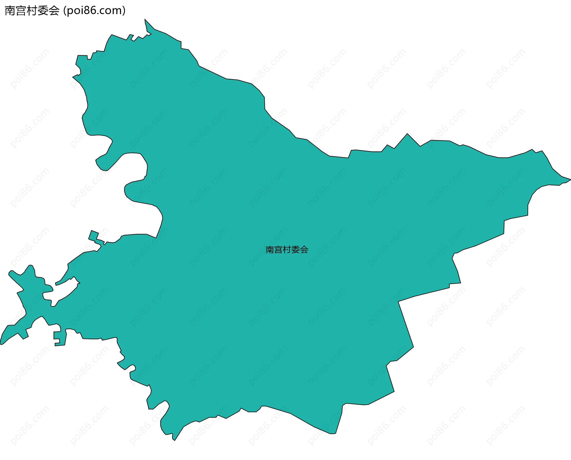南宫村委会边界地图