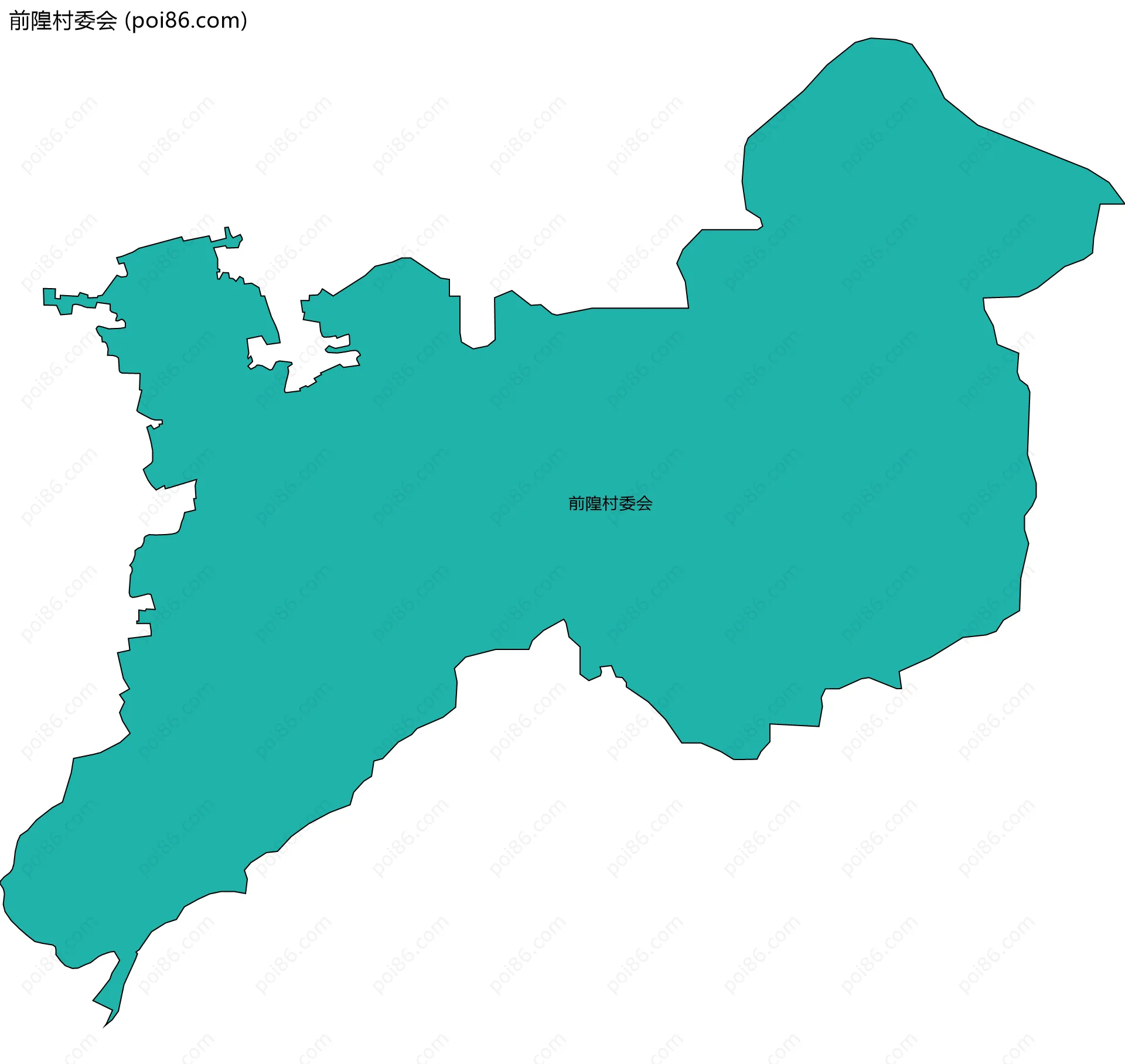 前隍村委会边界地图