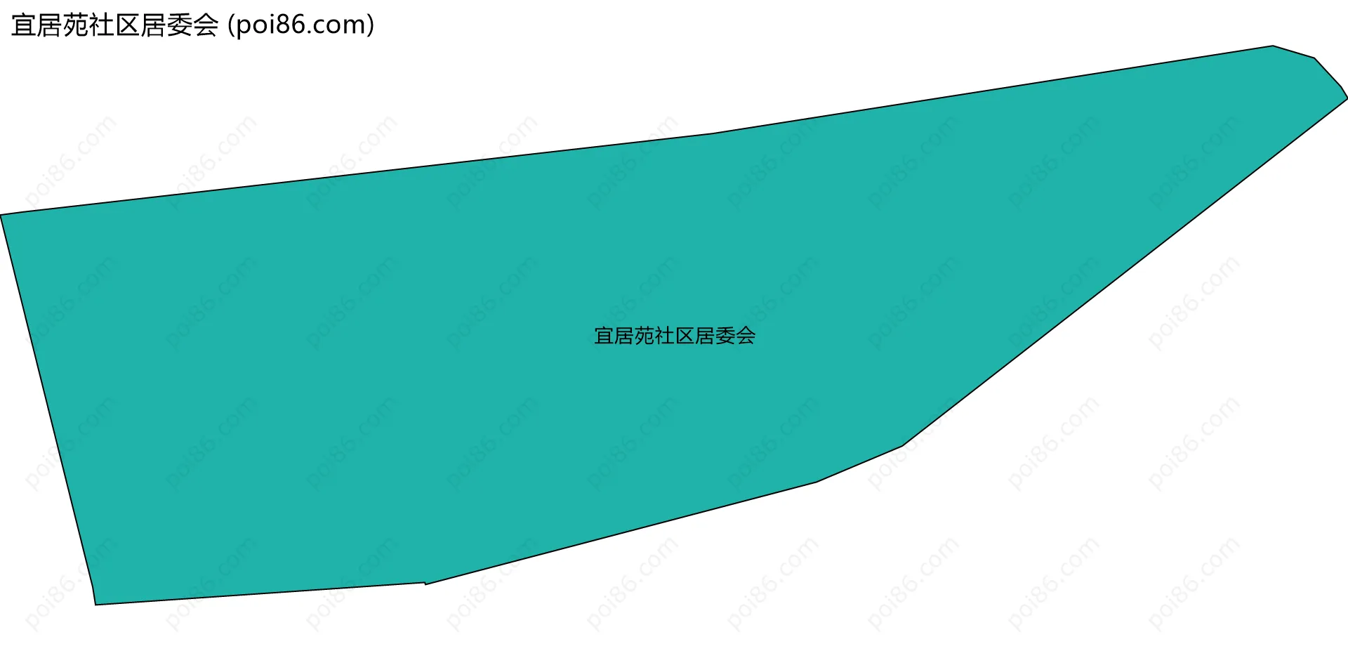 宜居苑社区居委会边界地图