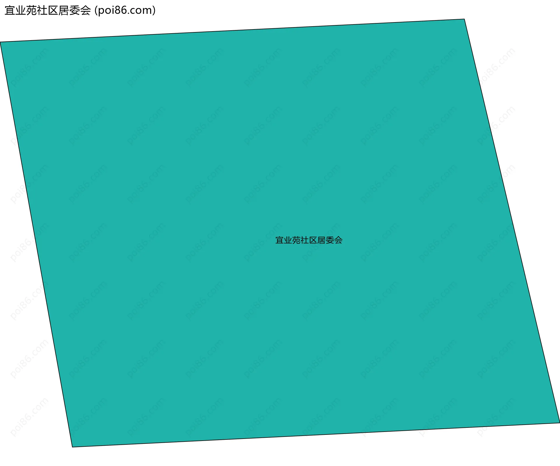 宜业苑社区居委会边界地图