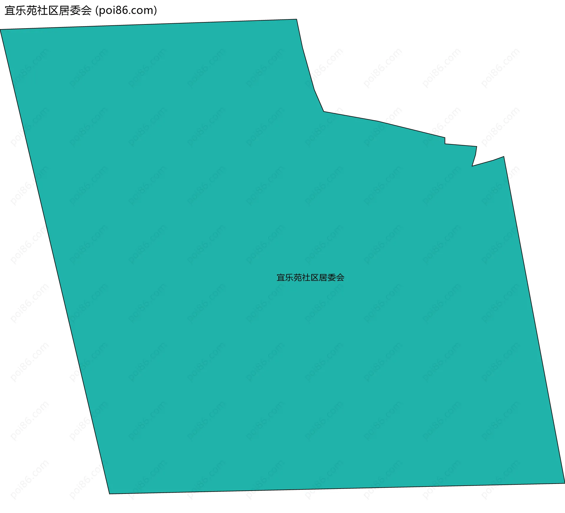 宜乐苑社区居委会边界地图