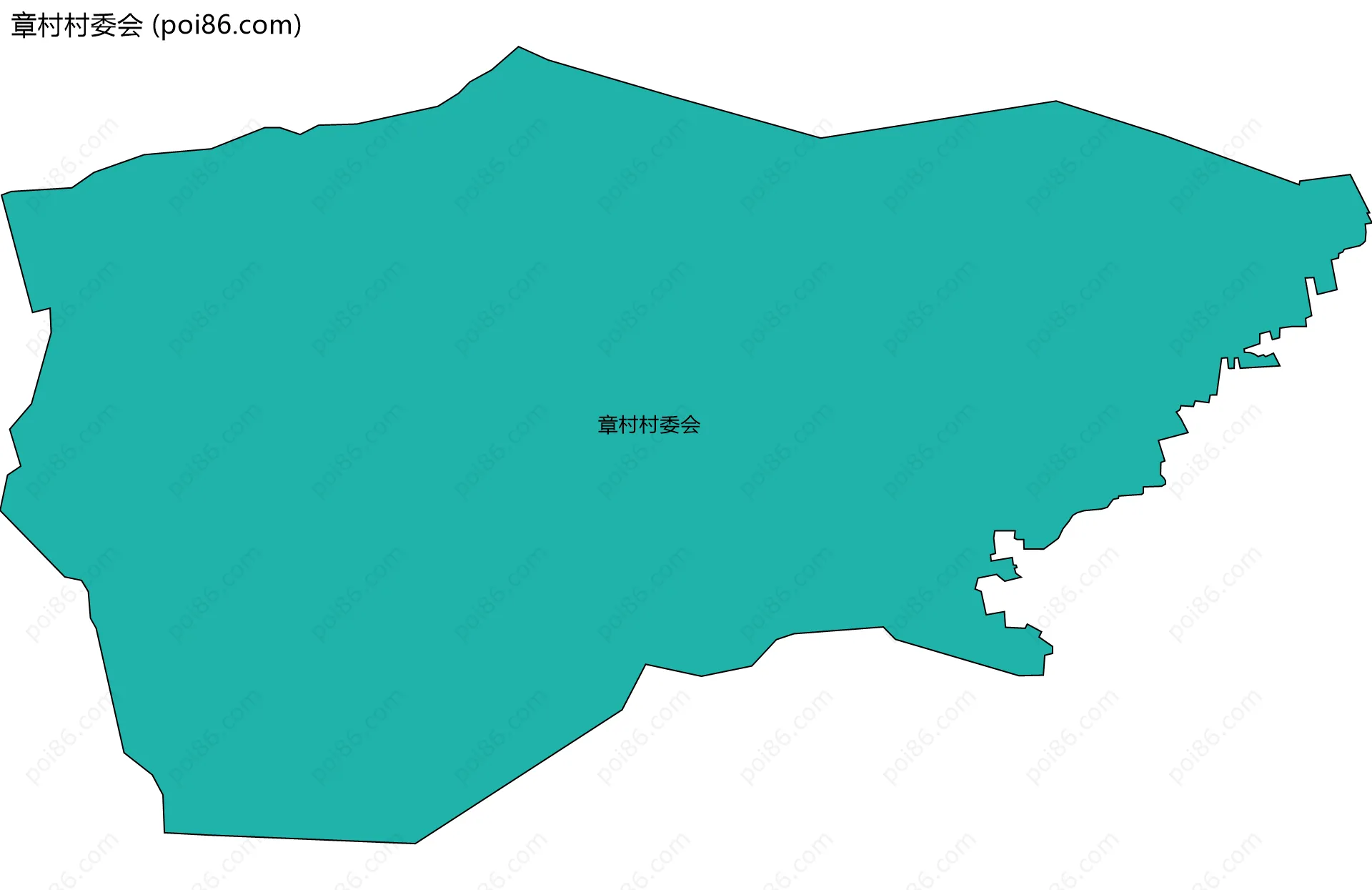 章村村委会边界地图