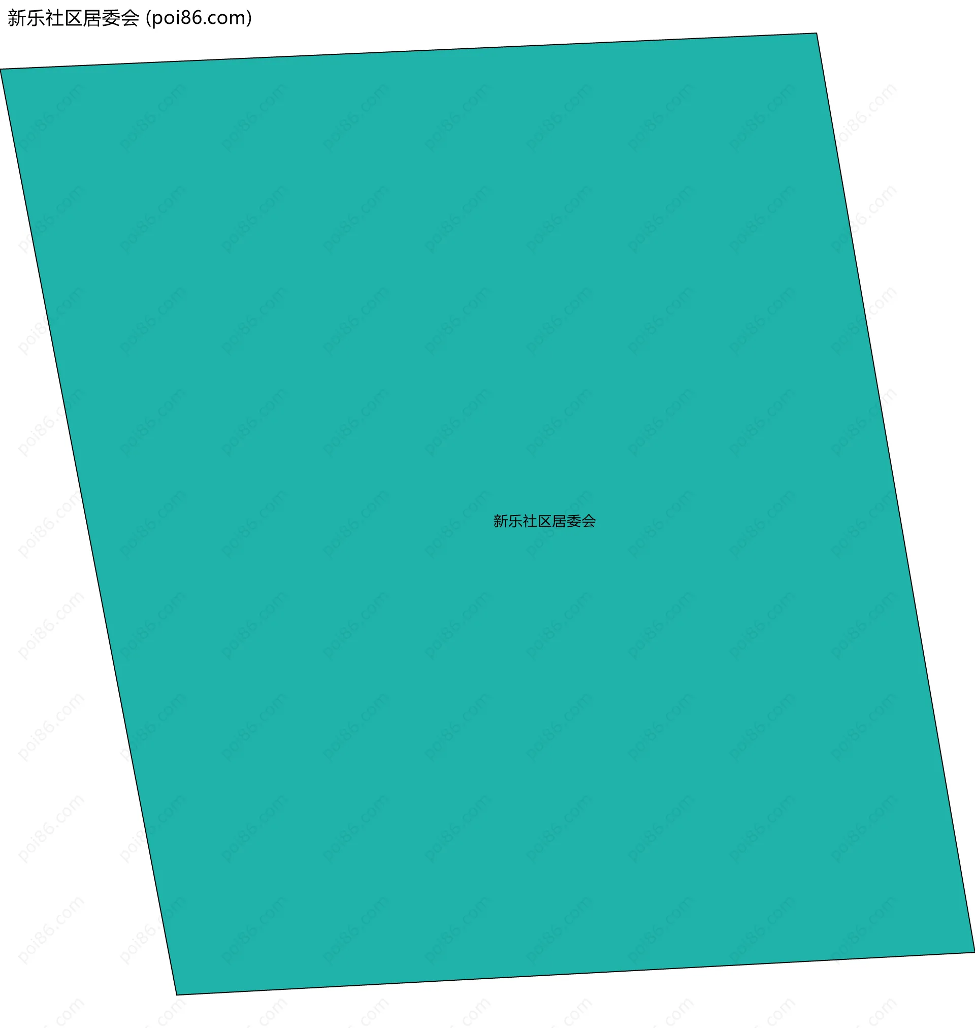 新乐社区居委会边界地图