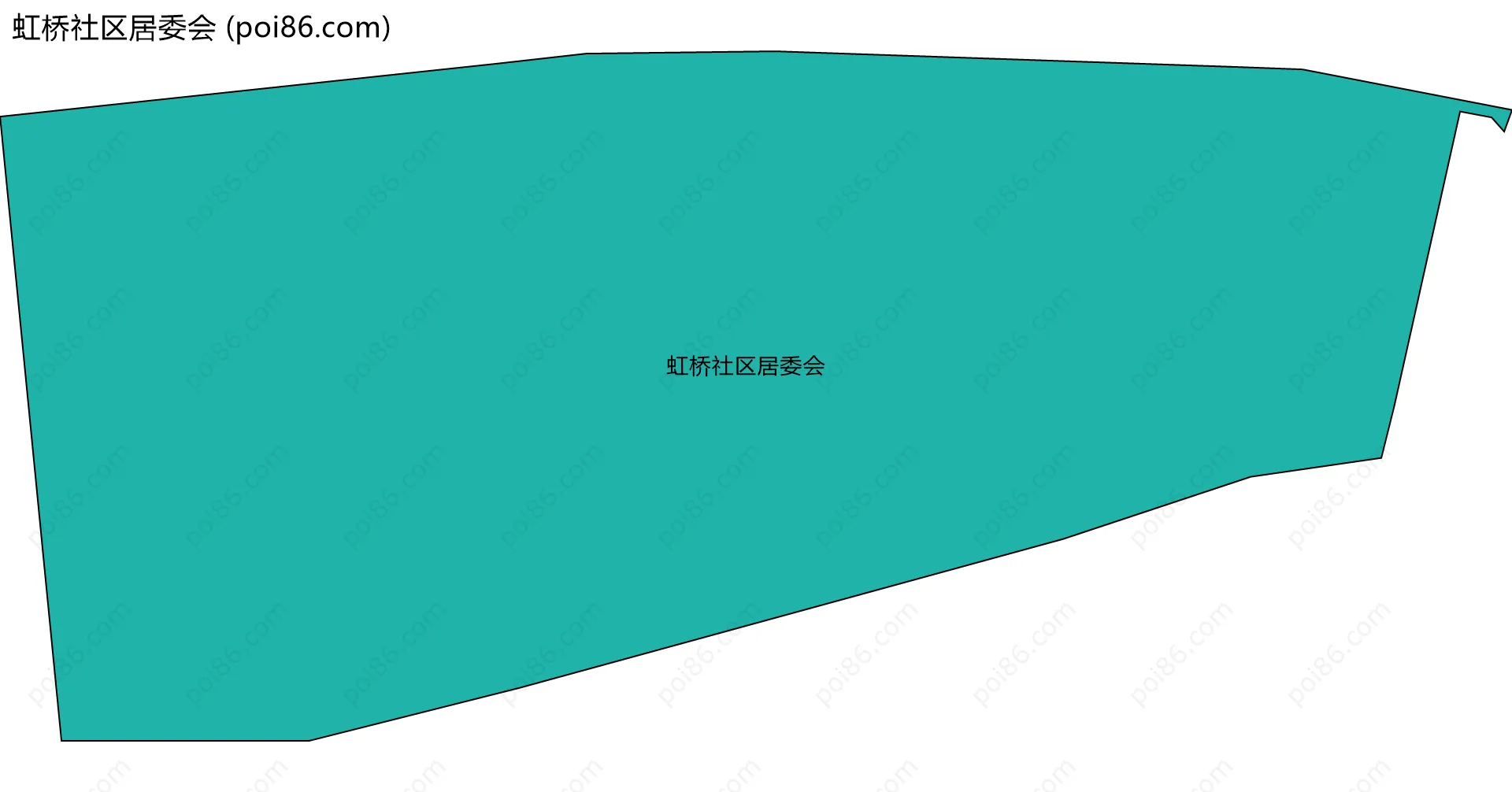 虹桥社区居委会边界地图