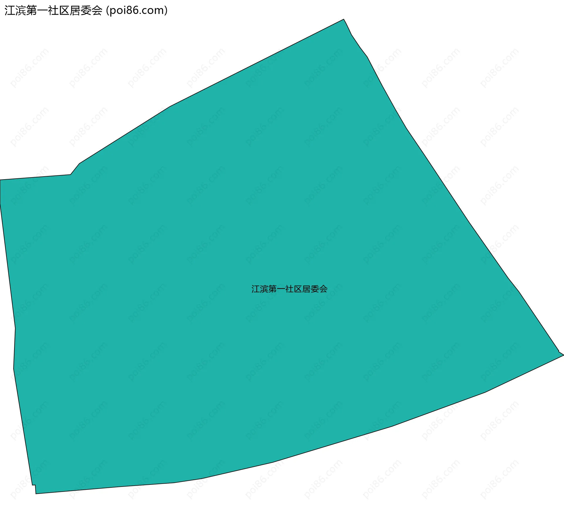 江滨第一社区居委会边界地图