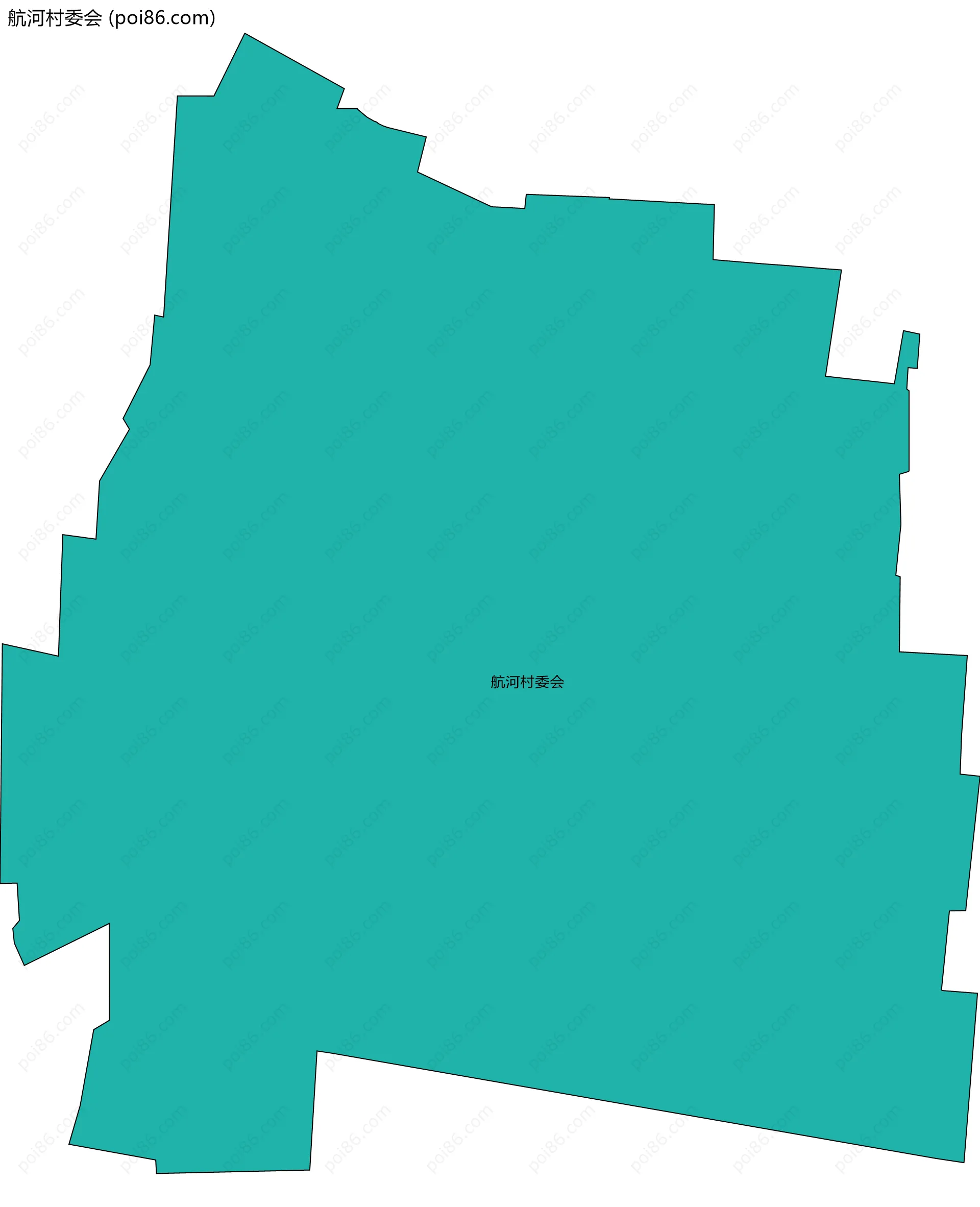 航河村委会边界地图