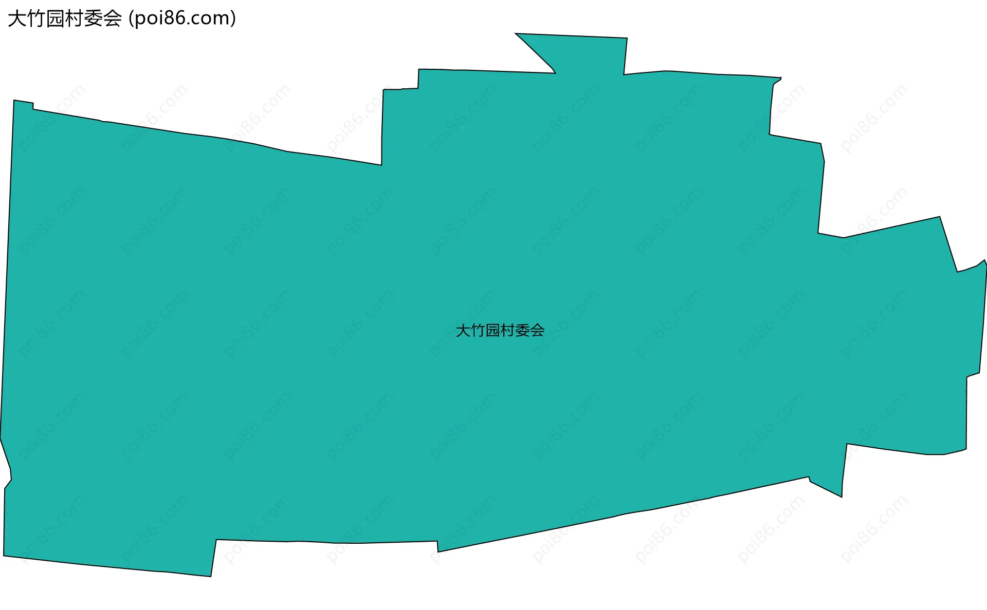 大竹园村委会边界地图