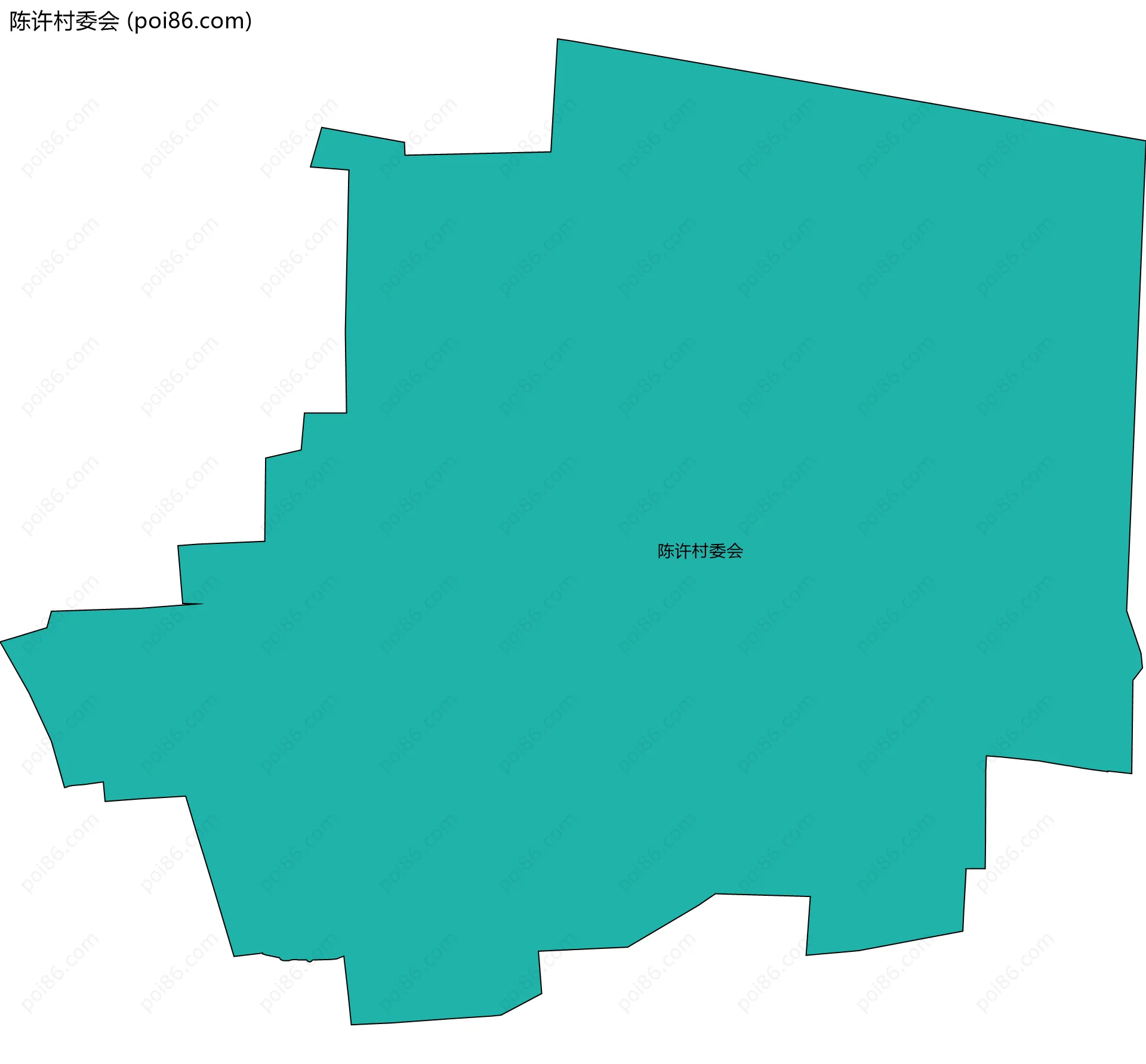 陈许村委会边界地图