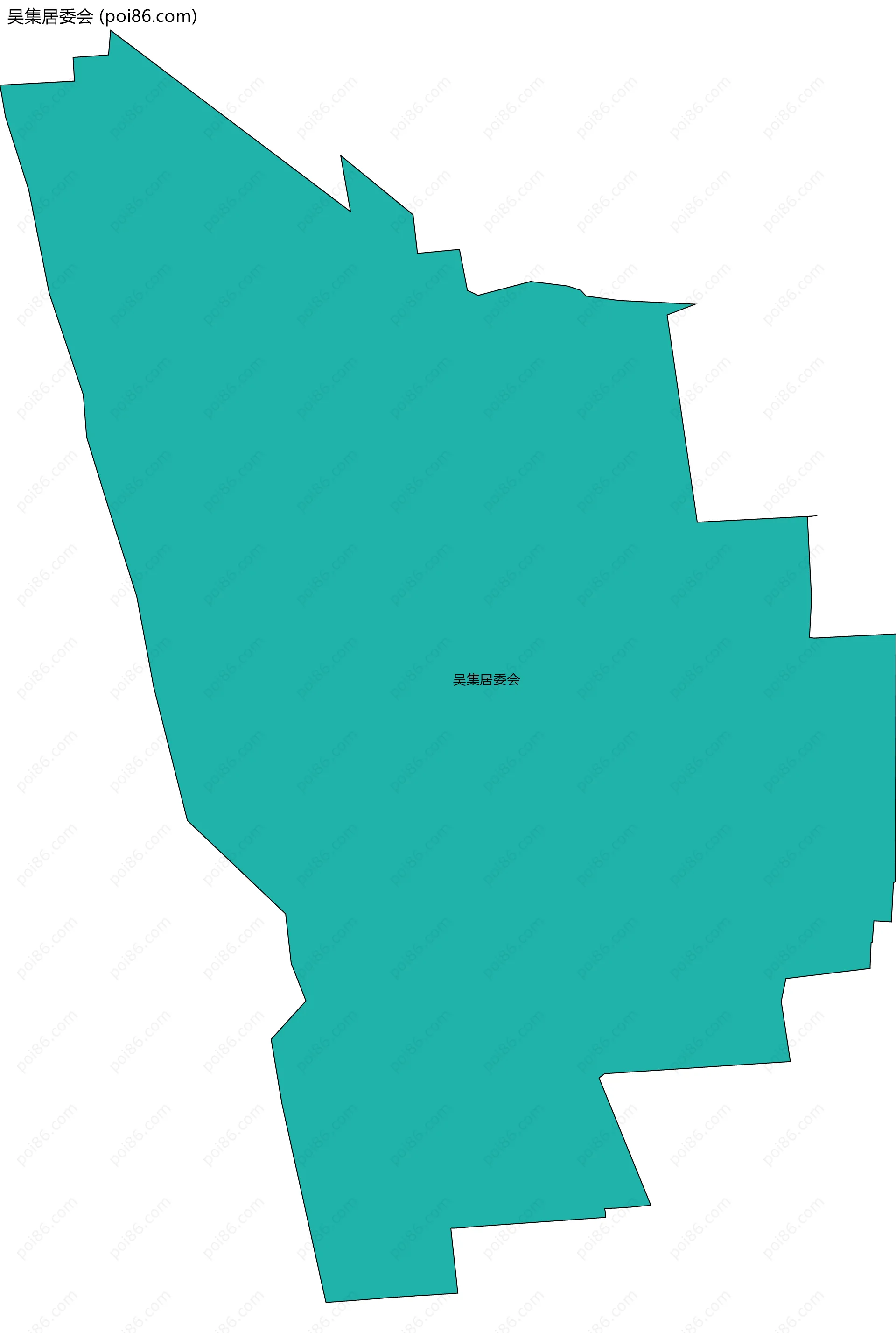 吴集居委会边界地图