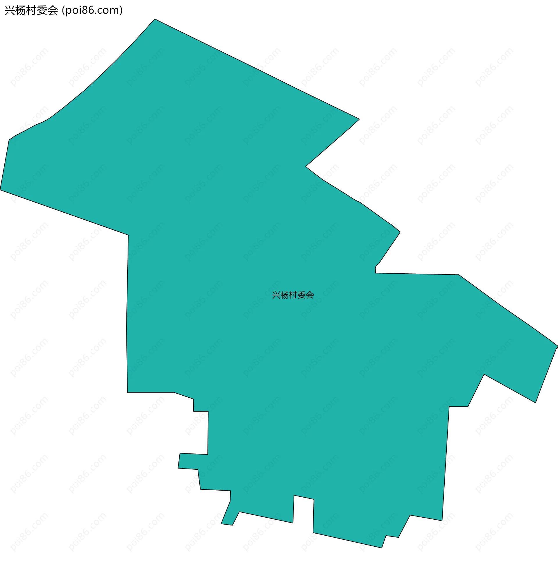 兴杨村委会边界地图