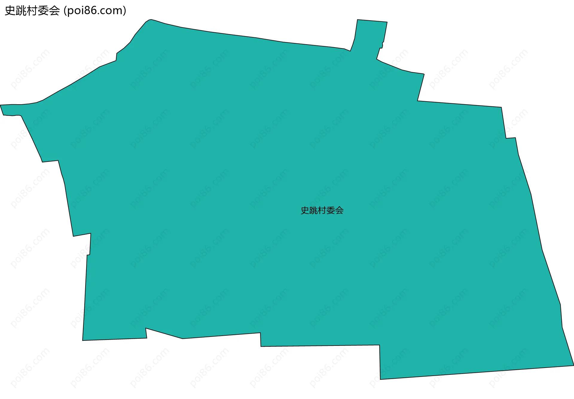 史跳村委会边界地图