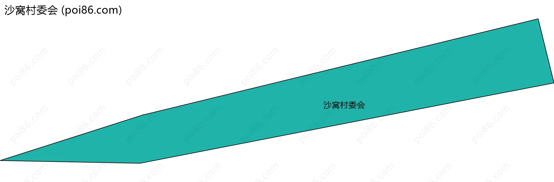 沙窝村委会边界地图