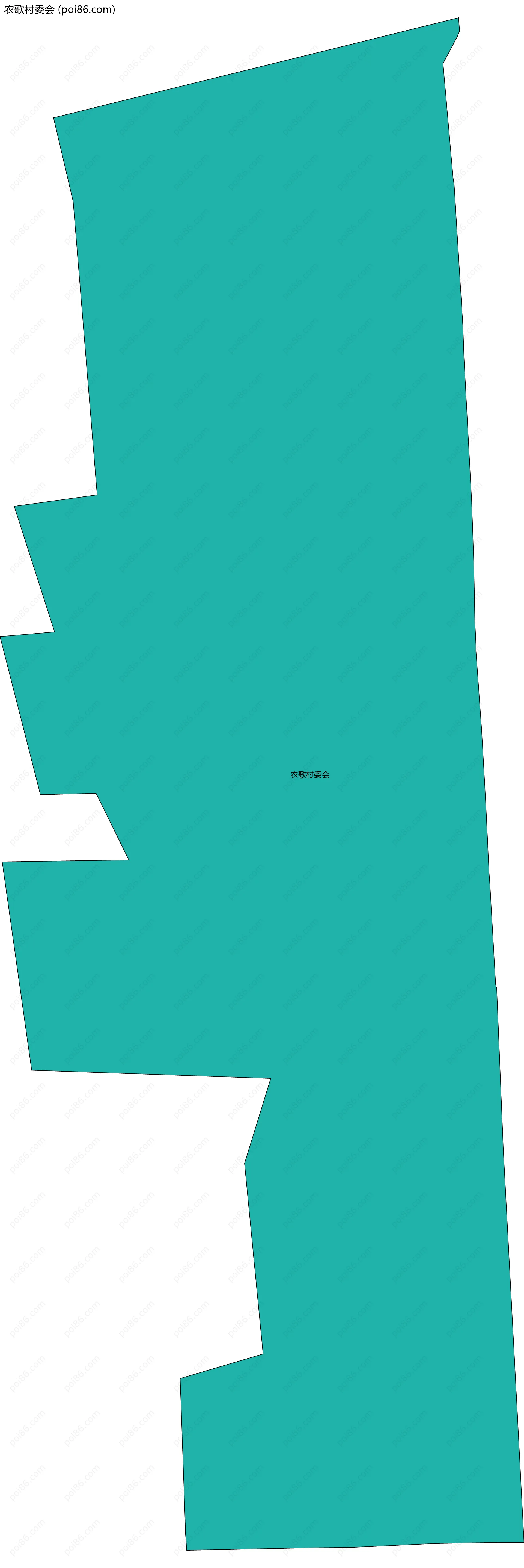 农歌村委会边界地图