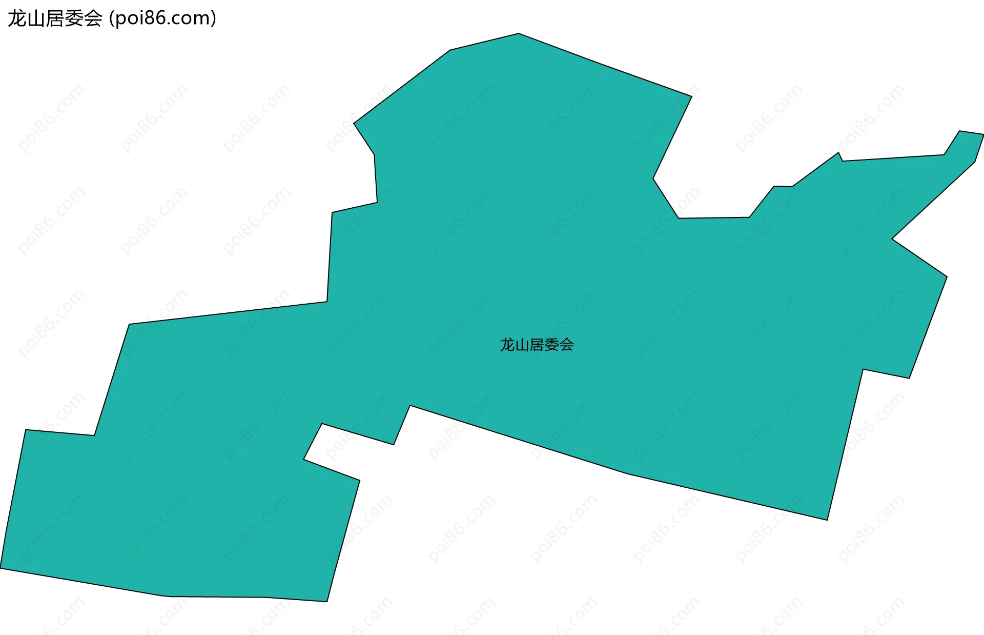 龙山居委会边界地图