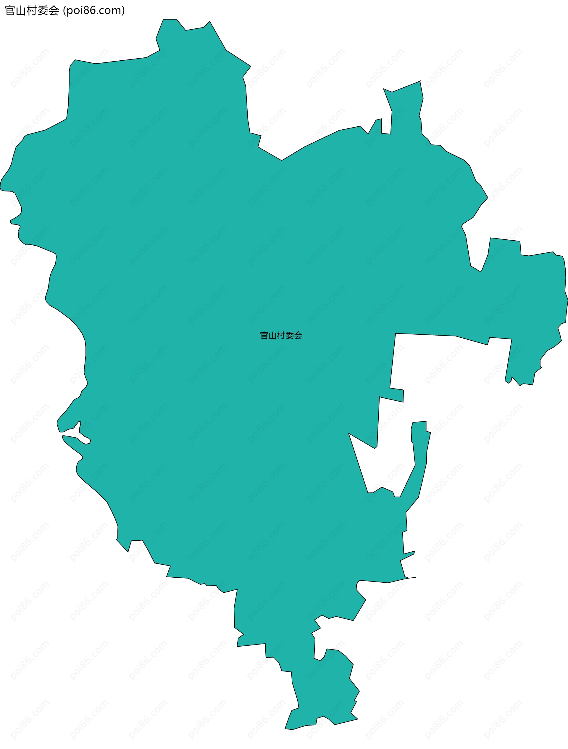 官山村委会边界地图