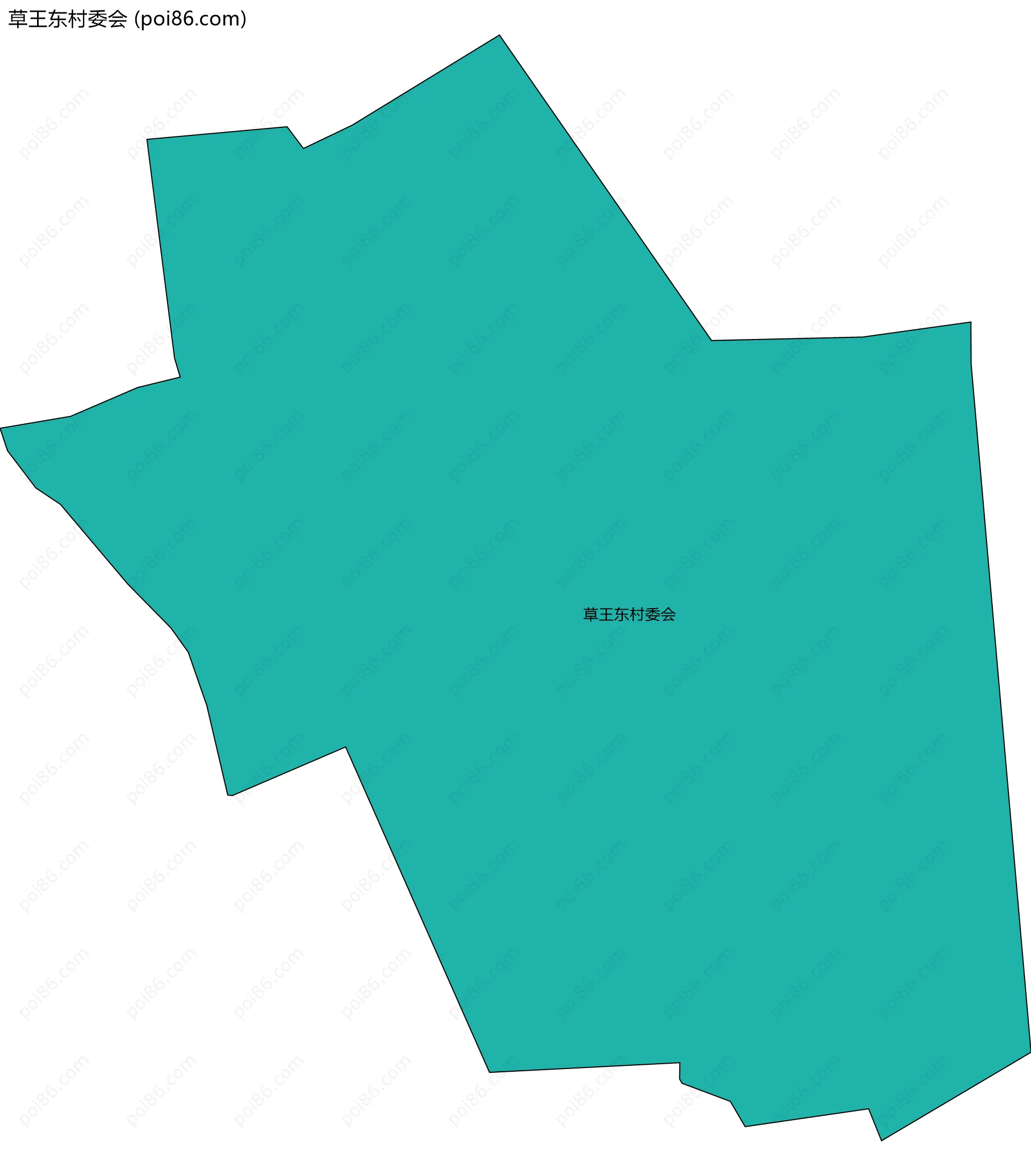草王东村委会边界地图