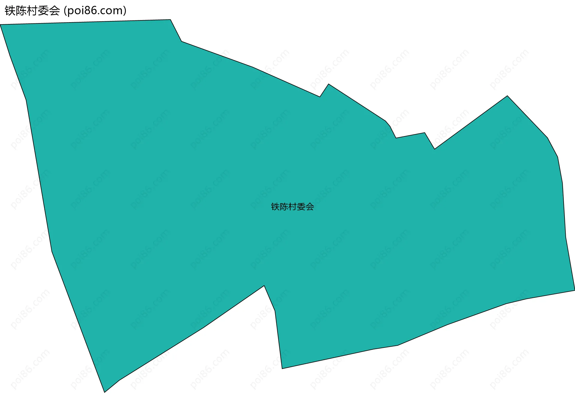铁陈村委会边界地图