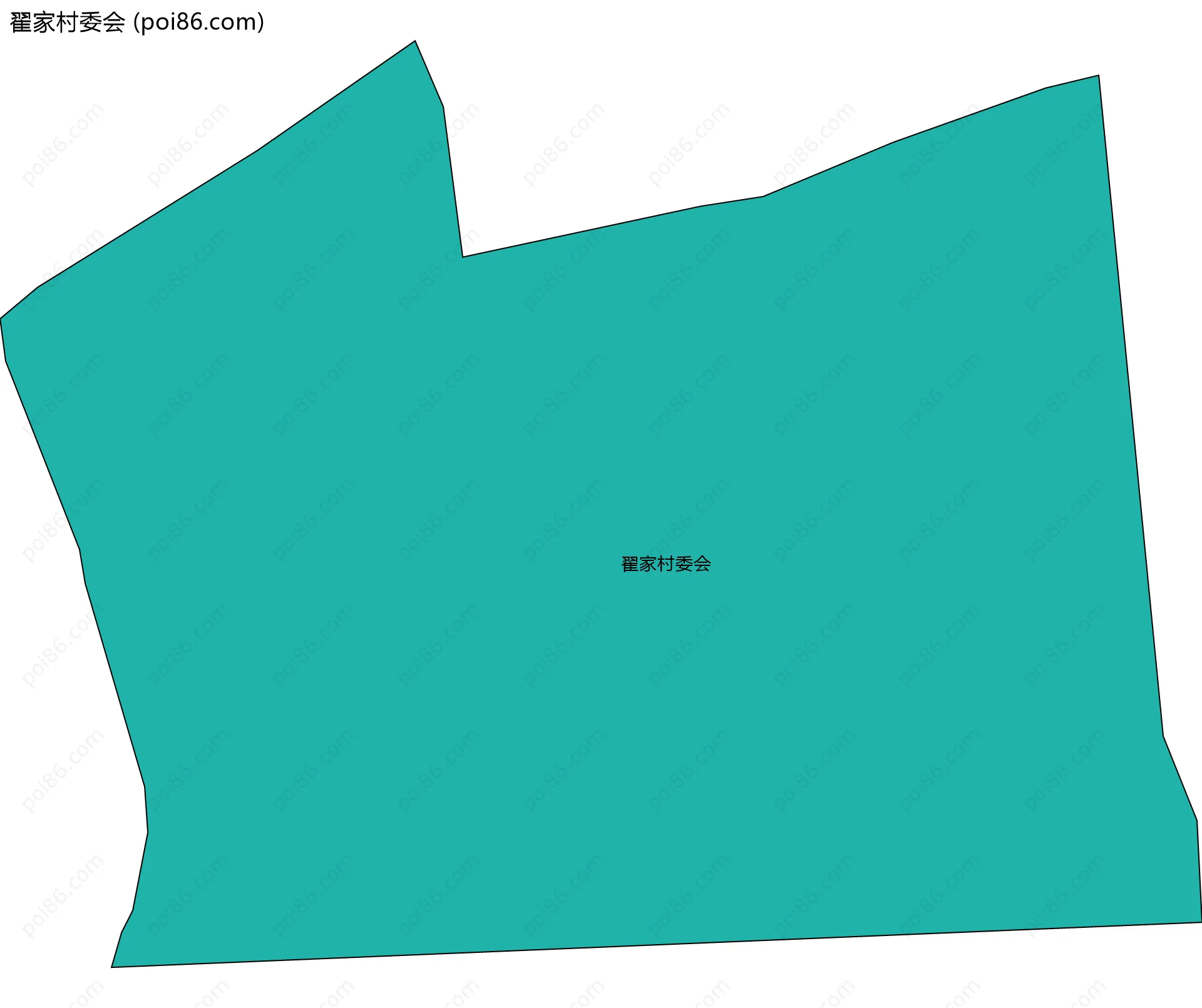翟家村委会边界地图