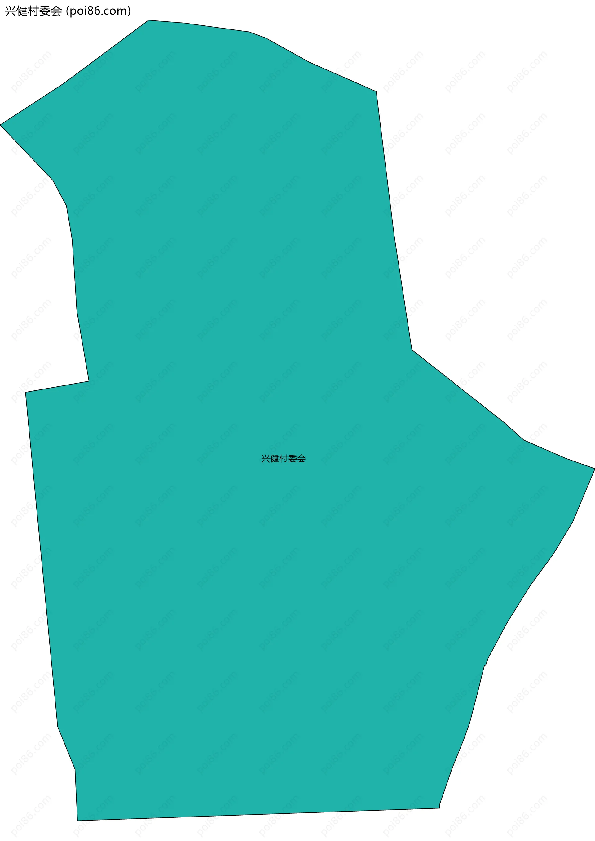 兴健村委会边界地图