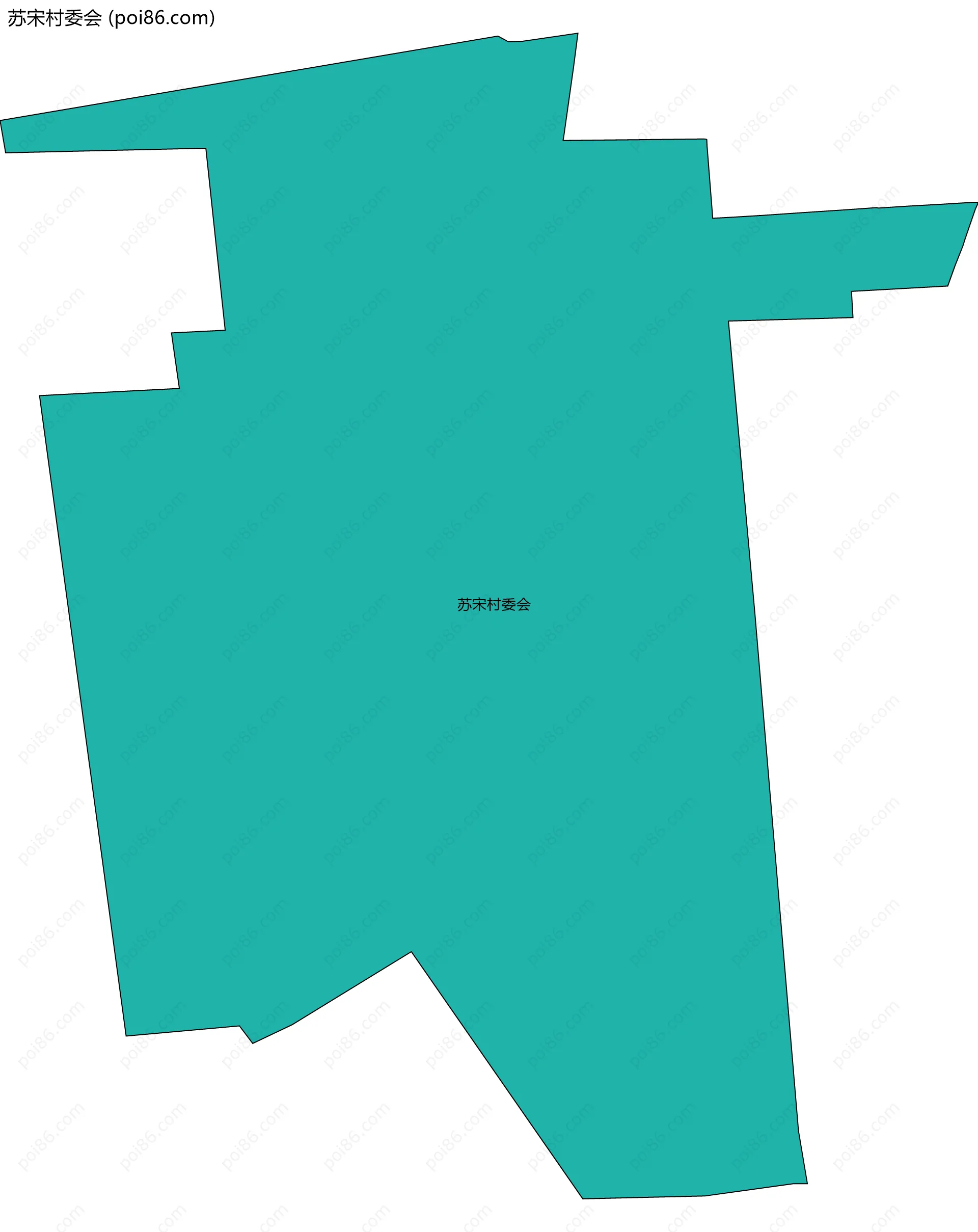 苏宋村委会边界地图