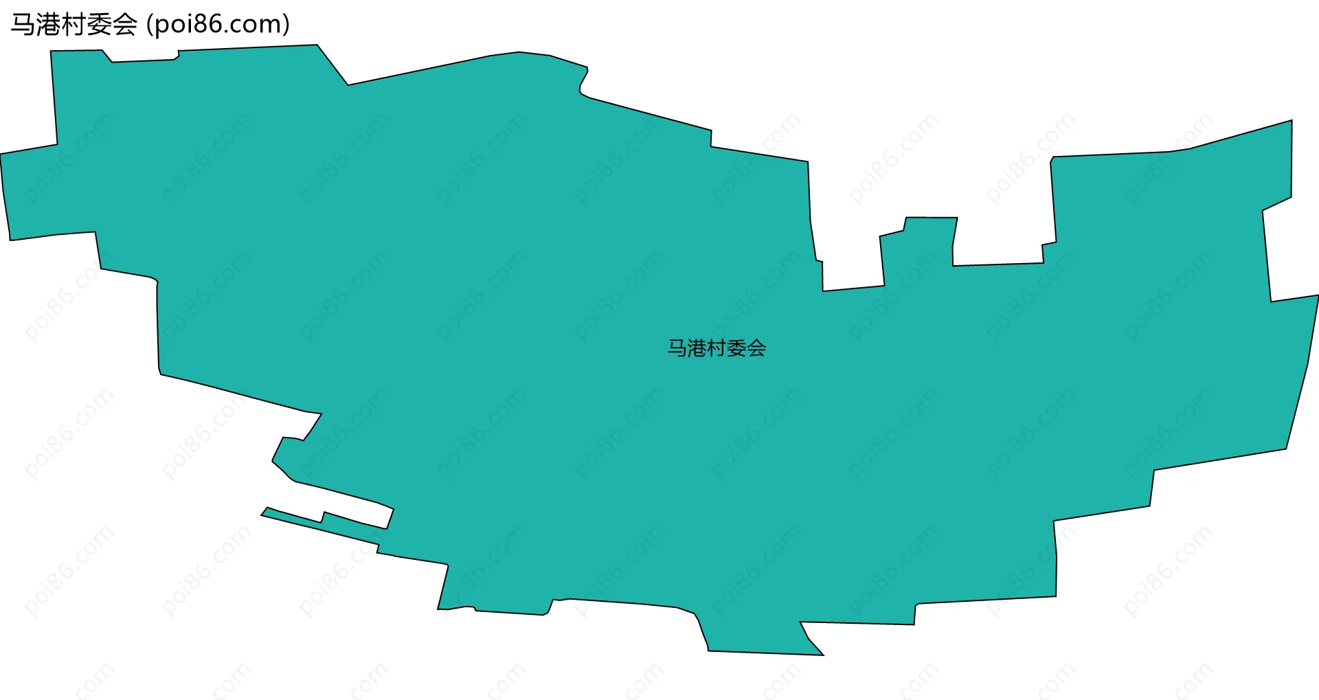 马港村委会边界地图