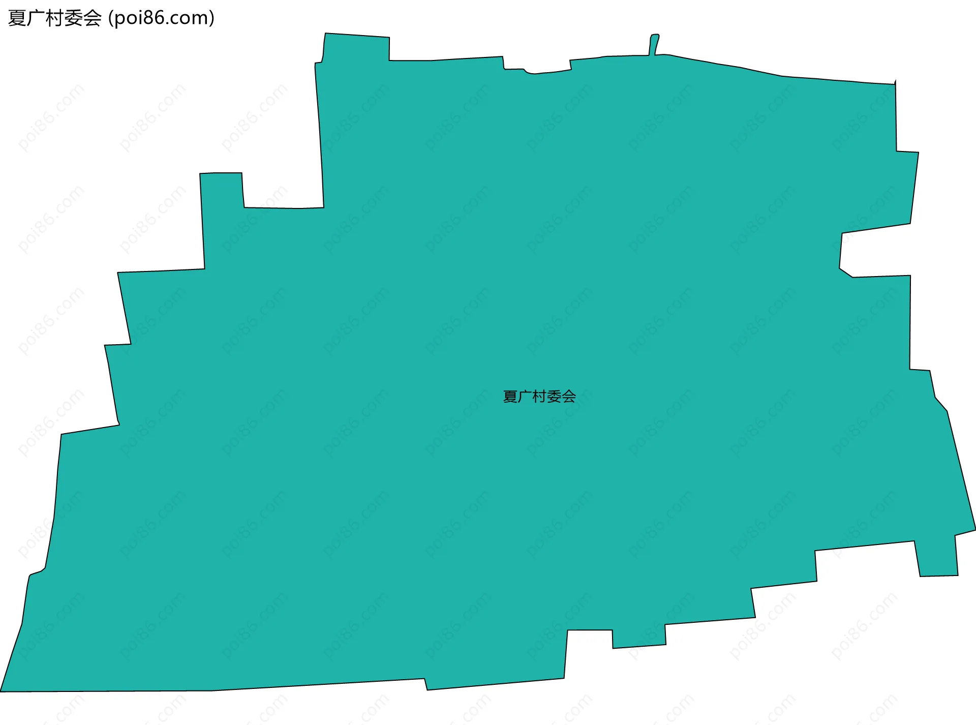 夏广村委会边界地图